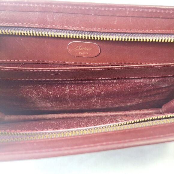 Cartier Red Leather Clutch Bag - Picture 7 of 9